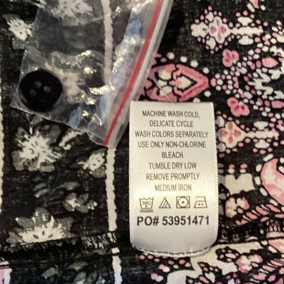 Only Necessities Cotton Floral Kaftan Muumuu House/Patio Dress 2X Pink 297F - Picture 9 of 9